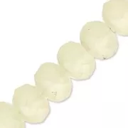 Perles rondelles facettées - rondes aplaties -6x5 mm Sand Frosted x40cm