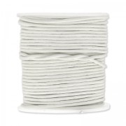 Cordon cuir 1,5 mm Blanc x 25 m|raw }}