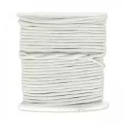 Cordon cuir 1,5 mm Blanc x 25 m