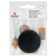 Moule pendentif adapté au béton pour bijouterie 3.9 cm rond