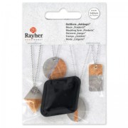 Moule pendentif adapté au béton pour bijouterie 3.9x2.9 cm losange