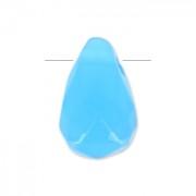 Goutte facettée 6x9 mm Blue Agate x1