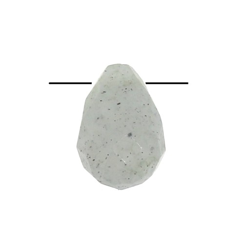 Goutte facettée 6x9 mm Labradorite x1