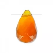 Goutte facettée 6x9 mm Red Agate x1