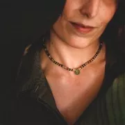 Goutte facettée 6x9 mm - Quartz Fumé x1