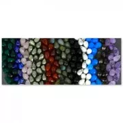 Goutte facettée 6x9 mm Howlite x1