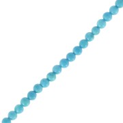 Perles rondes imitation Turquoise 2 mm x38cm|raw }}