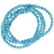 Perles rondes imitation Turquoise 2 mm x38cm