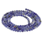 Perles rondes 2 mm en pierre gemme - Sodalite x38cm