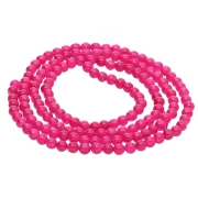 Perles rondes 2 mm en pierre gemme Agate teintée x38cm