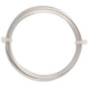 Fil de cuivre carré pour bijoux 0.8 mm anti-ternissement - Argenté x6m|raw }}