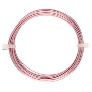 Fil de cuivre carré pour bijoux 0.8 mm anti-ternissement - Doré rose x6m