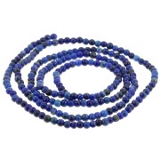 Perles rondes 2 mm en pierre gemme - Lapis Lazuli x38cm