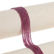 Perles rondes 2 mm pierre gemme - Grenat x38cm