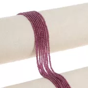 Perles rondes 2 mm pierre gemme - Grenat x38cm