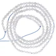 Perle Calcédoine bleue 2 mm x38cm