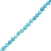 Perles Rondes facettées  2 mm imitation Turquoise x38cm|raw }}