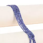 Perles rondes facettées 2.4 mm en pierre gemme - Sodalite x39cm