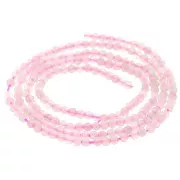 Quartz rose - Perles rondes facettées 2 mm en pierre gemme - Quartz Rose x39cm Perles rondes facettées 2 mm en pierre gemme - Quartz Rose x39cm