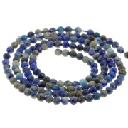 Perles rondes facettées 2.5 mm en pierre gemme - Lapis Lazuli x38cm|raw }}