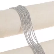 Perles Rondes facettées 2 mm en pierre gemme - Labradorite x38cm