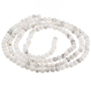 Perles Rondes facettées 2 mm - Howlite x38cm|raw }}
