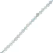 Perles Rondes facettées 2 mm Aqua Jade x38cm