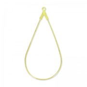 Supports boucles d'oreilles gouttes 45x23 mm doré à l'or fin x2|raw }}