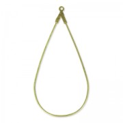 Supports boucles d'oreilles gouttes 50x25 mm bronze x2|raw }}