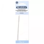 Aiguilles torsadées fines pour enfiler les perles 88 mm x10