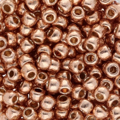 Rocaille Toho 6/0 TO6RPF551 - PF Galvanized Rose Gold x8g