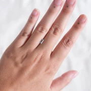 Aigue Marine rectangle 6.4x3 mm - 0.55 cts