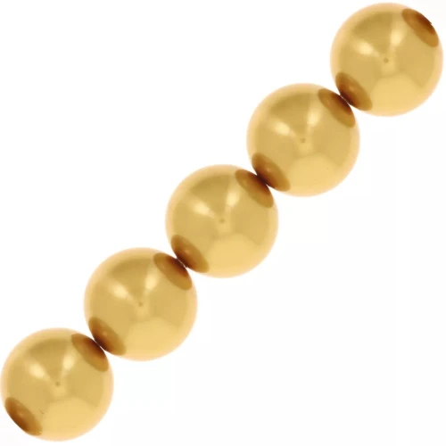 Perles nacrées Swarovski 5810 4 mm - Crystal Royal Gold Pearl x500