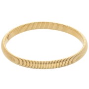 Bracelet jonc 68 mm - Largeur 8 mm - Acier inoxydable 304L Doré x1|raw }}
