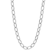 Collier maille Forçat 8.3 mm alternée texturée - Acier inoxydable 304L x46cm