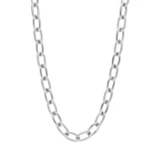 Collier maille Forçat 8.3 mm alternée texturée - Acier inoxydable 304L x46cm