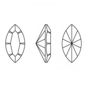 Navette PureCrystal 4228 10x5 mm Graphite x1