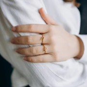 Bague réglable signe du zodiaque - Sagittaire - Acier inox 304L Doré - Topaz x1