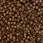 Rocailles Matubo 11/0 2.10 mm - Opaque Yellow Bronze Picasso x10g