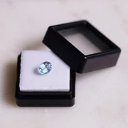 Aigue Marine ovale 7.2x5.6 mm - 0.90 cts