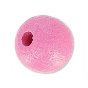 Perles rondes en bois 8 mm Rose Nacré x20|raw }}