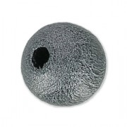 Perles rondes en bois 8 mm Hematite Nacré x20