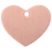 Breloque coeur 16x19 mm pour poudre de sur-glaçure Efcolor en cuivre x1