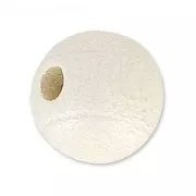 Perles rondes en bois 8 mm Blanc Nacré x20