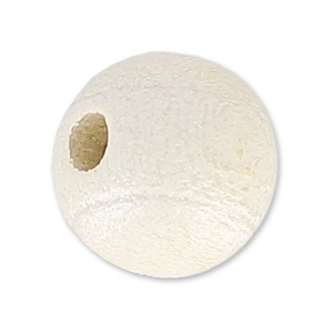 Perles rondes en bois 8 mm Blanc Nacré x20