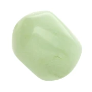 Perle baroque irrégulière en résine translucide 19x15 mm - Lichen marbré x1