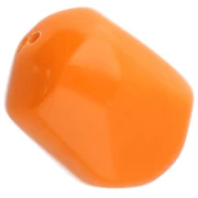 Perle baroque irrégulière en résine opaque 22x17 mm - Orange x1