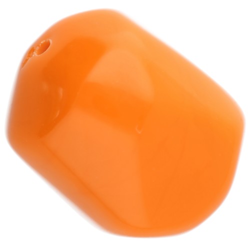 Perle baroque irrégulière en résine opaque 22x17 mm - Orange x1