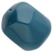 Perle baroque irrégulière en résine opaque 22x17 mm - Bleu paon x1|raw }}