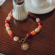 Perle baroque irrégulière en résine opaque 22x17 mm - Noir x1